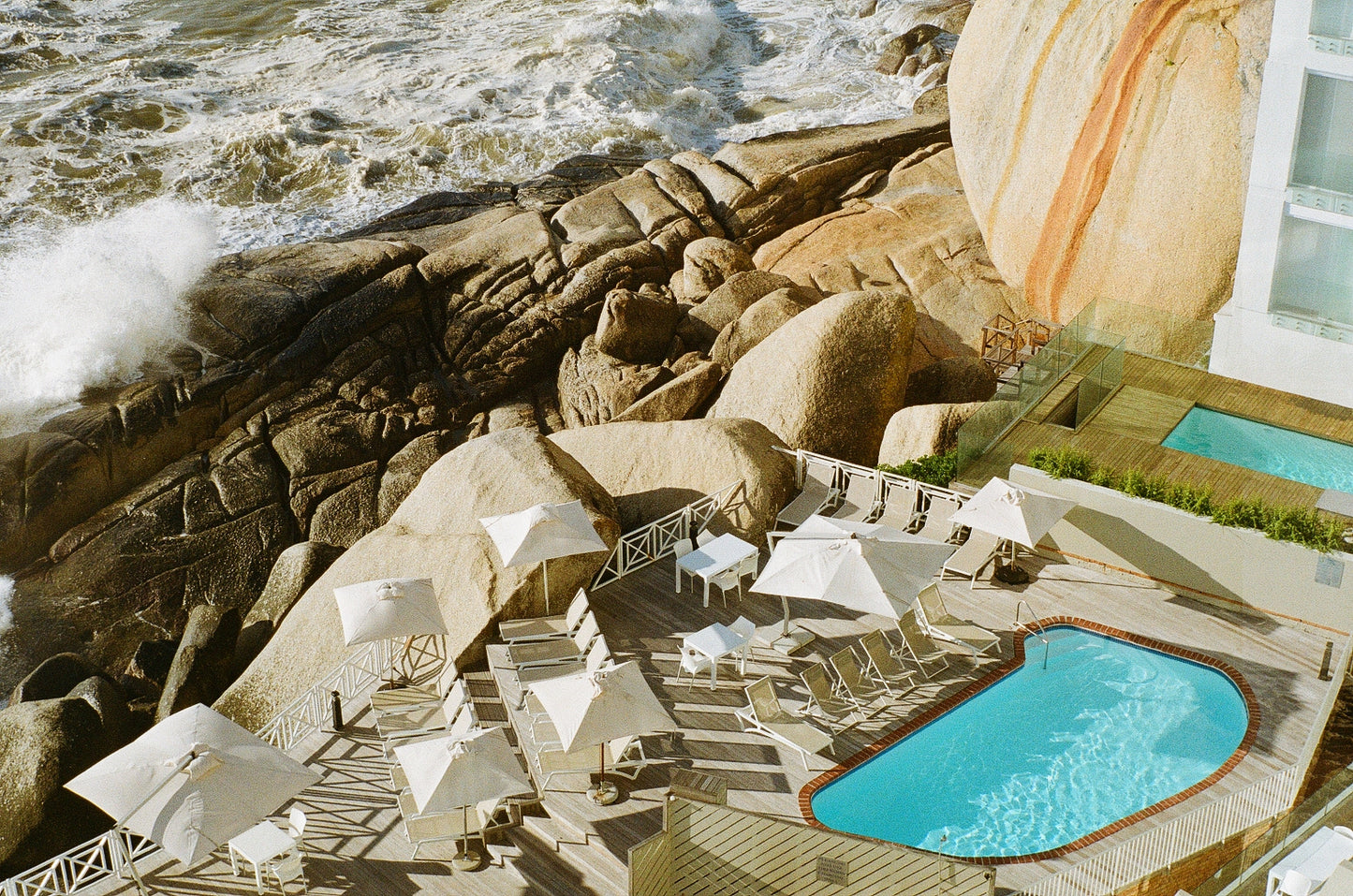 Pool party near the sea